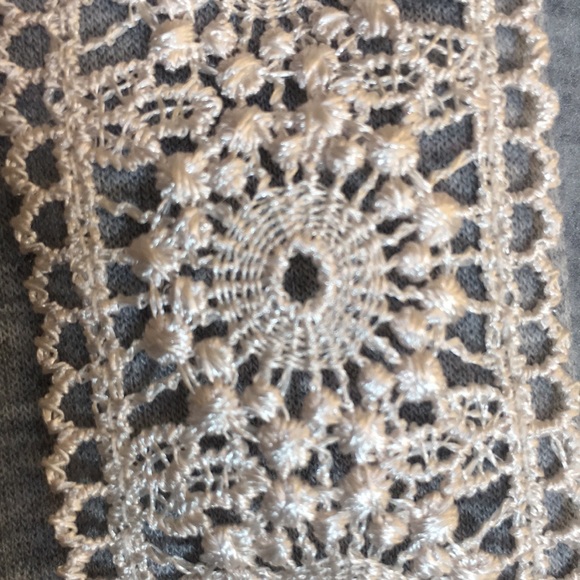 FLORA NIKROOZ  Lace Trimmed Super Soft Comfy Elevated Sweatshirt - Picture 8 of 16